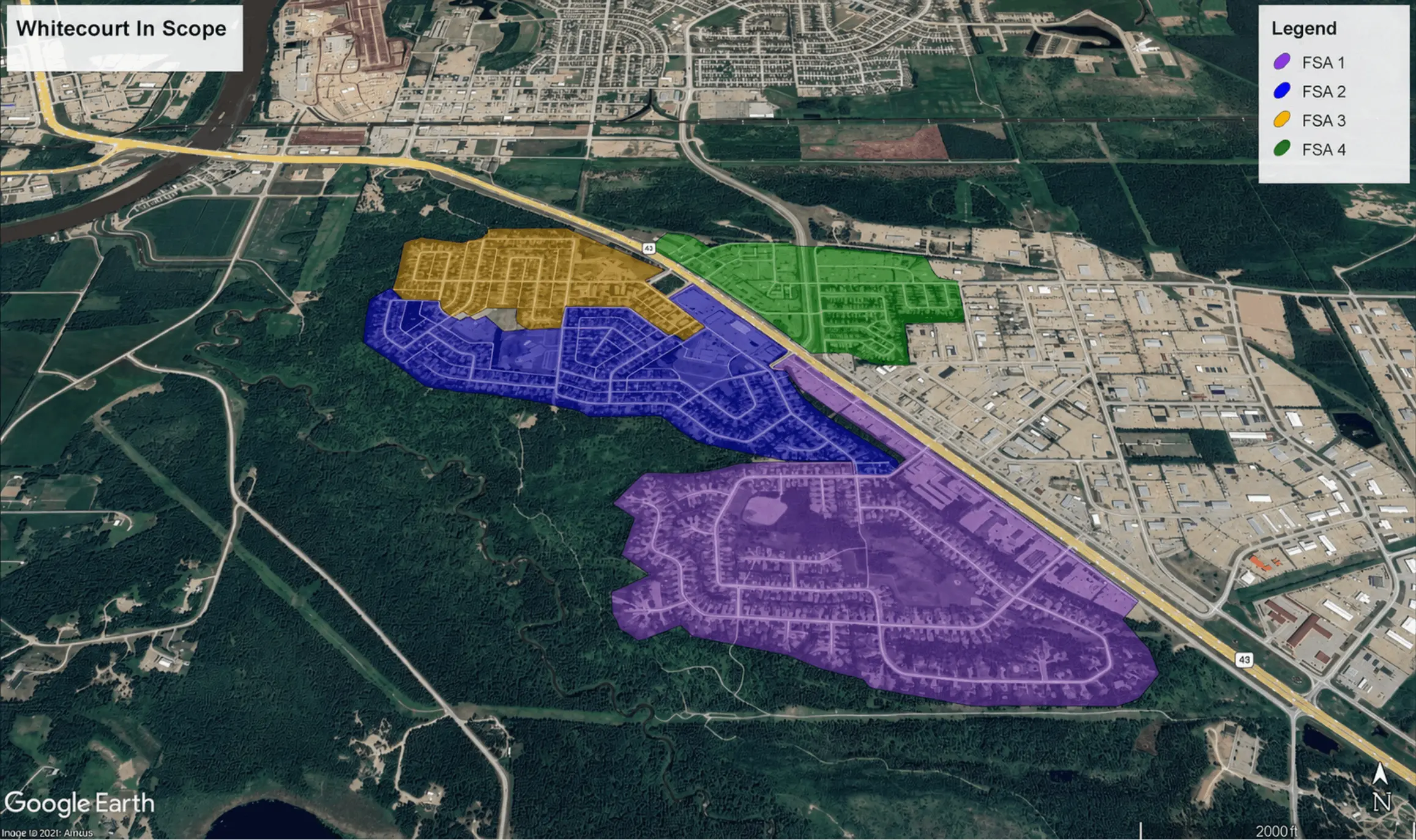 Whitecourt map